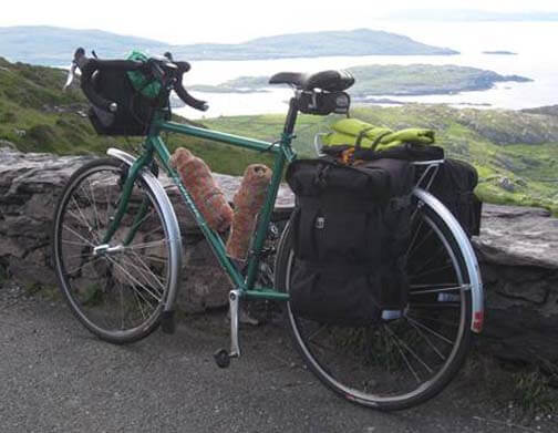 Green Rodriguez touring bicycle with Campagnolo